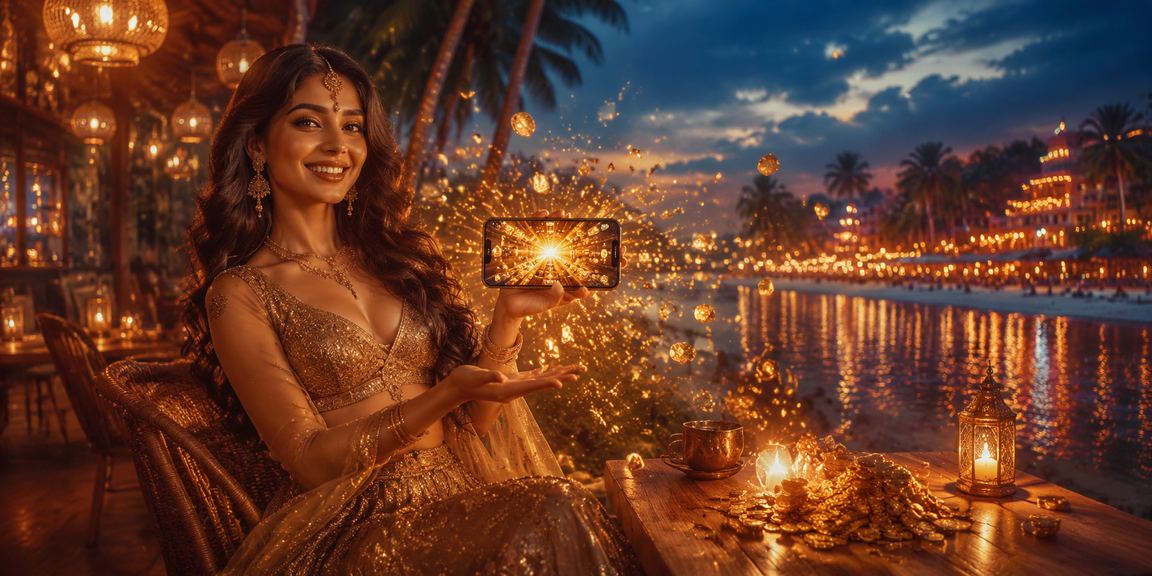 Casino-style entertainment in Goa beach atmosphere